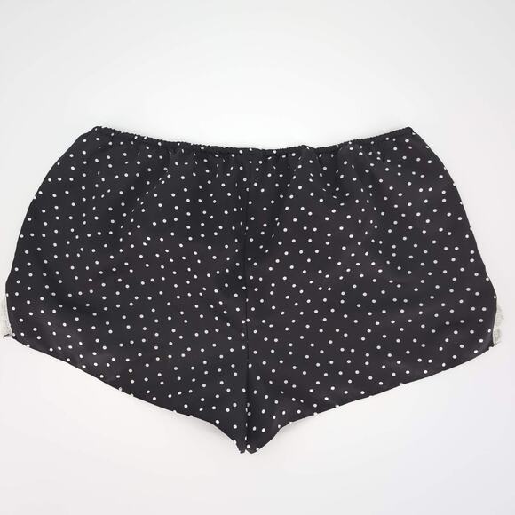 Apt. 9 Intimates Black Polka Dots Sleepwear Satin Shorts - Size L - GUC - Picture 8 of 9